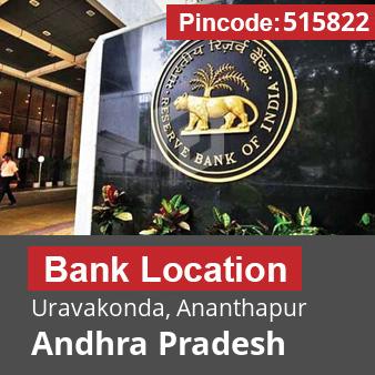 Pincode 515822 Bank Uravakonda, Ananthapur, Andhra Pradesh