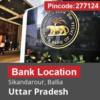 Pincode 277124 Bank Sikandarour, Ballia, Uttar Pradesh