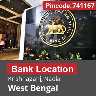Pincode 741167 Bank Krishnaganj, Nadia, West Bengal