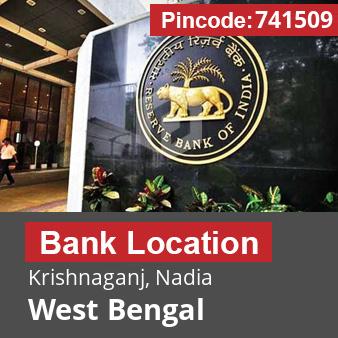 Pincode 741509 Bank Krishnaganj, Nadia, West Bengal