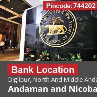 Pincode 744202 Bank Diglipur, North And Middle Andaman, Andaman and Nicobar Islands