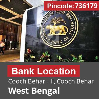 Pincode 736179 Bank Cooch Behar - II, Cooch Behar, West Bengal
