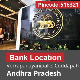 Pincode 516321 Bank Verrapanayanipalle, Cuddapah, Andhra Pradesh