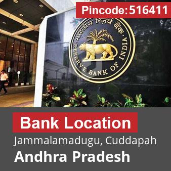 Pincode 516411 Bank Jammalamadugu, Cuddapah, Andhra Pradesh