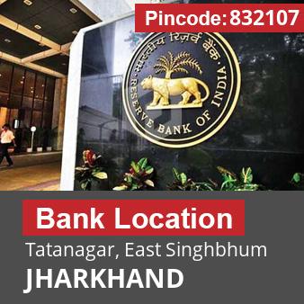 Pincode 832107 Bank Tatanagar, East Singhbhum, JHARKHAND