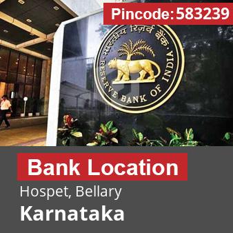 Pincode 583239 Bank Hospet, Bellary, Karnataka