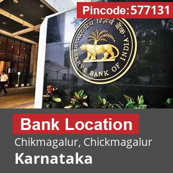 Pincode 577131 Bank Chikmagalur, Chickmagalur, Karnataka