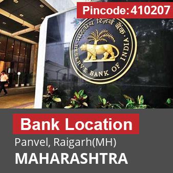 Pincode 410207 Bank Panvel, Raigarh(MH), MAHARASHTRA