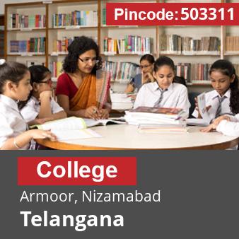 Pincode 503311 College Armoor, Nizamabad, Telangana