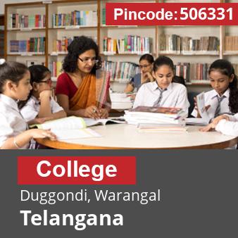 Pincode 506331 College Duggondi, Warangal, Telangana