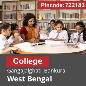 Pincode 722183 College Gangajalghati, Bankura, West Bengal