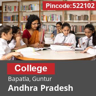 Pincode 522102 College Bapatla, Guntur, Andhra Pradesh