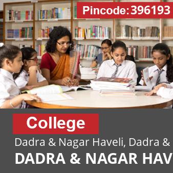 Pincode 396193 College Dadra & Nagar Haveli, Dadra & Nagar Haveli, DADRA & NAGAR HAVELI