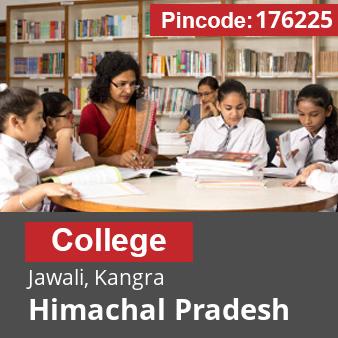 Pincode 176225 College Jawali, Kangra, Himachal Pradesh