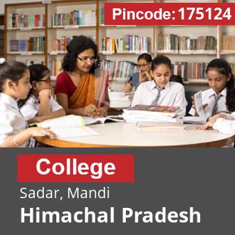 Pincode 175124 College Sadar, Mandi, Himachal Pradesh