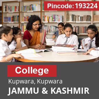 Pincode 193224 College Kupwara, Kupwara, JAMMU & KASHMIR