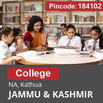 Pincode 184102 College NA, Kathua, JAMMU & KASHMIR