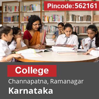 Pincode 562161 College Channapatna, Ramanagar, Karnataka