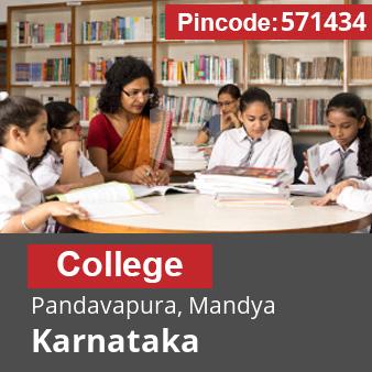 Pincode 571434 College Pandavapura, Mandya, Karnataka