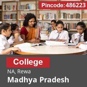 Pincode 486223 College NA, Rewa, Madhya Pradesh