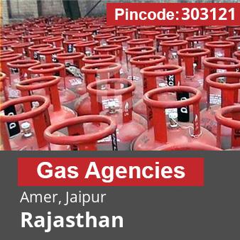 Pincode 303121 Gas Agencies Amer, Jaipur, Rajasthan