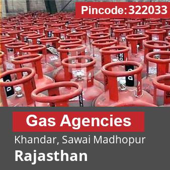 Pincode 322033 Gas Agencies Khandar, Sawai Madhopur, Rajasthan