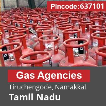Pincode 637101 Gas Agencies Tiruchengode, Namakkal, Tamil Nadu