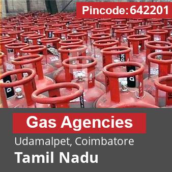 Pincode 642201 Gas Agencies Udamalpet, Coimbatore, Tamil Nadu
