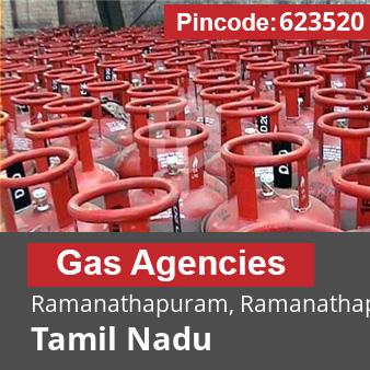 Pincode 623520 Gas Agencies Ramanathapuram, Ramanathapuram, Tamil Nadu