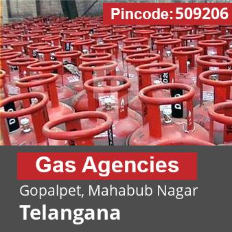 Pincode 509206 Gas Agencies Gopalpet, Mahabub Nagar, Telangana