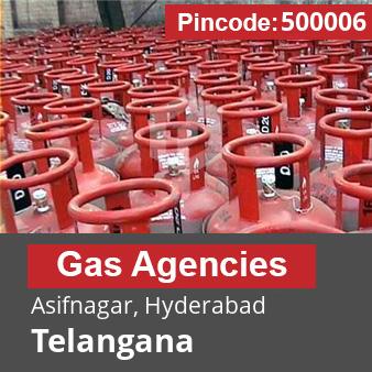 Pincode 500006 Gas Agencies Asifnagar, Hyderabad, Telangana