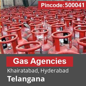 Pincode 500041 Gas Agencies Khairatabad, Hyderabad, Telangana