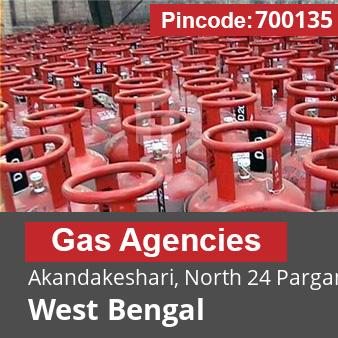 Pincode 700135 Gas Agencies Akandakeshari, North 24 Parganas, West Bengal