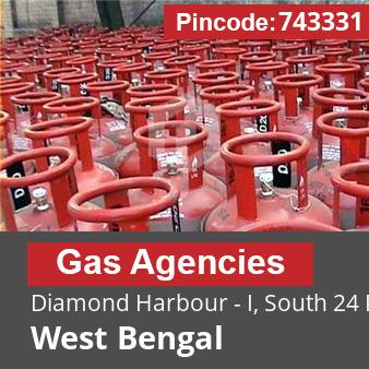 Pincode 743331 Gas Agencies Diamond Harbour - I, South 24 Parganas, West Bengal