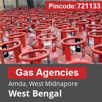 Pincode 721133 Gas Agencies Amda, West Midnapore, West Bengal