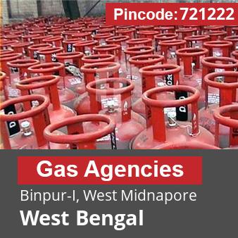 Pincode 721222 Gas Agencies Binpur-I, West Midnapore, West Bengal