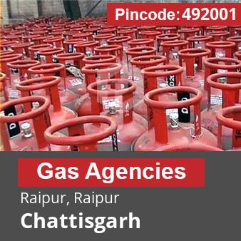 Pincode 492001 Gas Agencies Raipur, Raipur, Chattisgarh