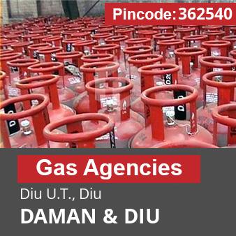 Pincode 362540 Gas Agencies Diu U.T., Diu, DAMAN & DIU