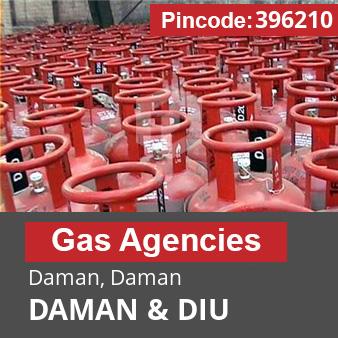 Pincode 396210 Gas Agencies Daman, Daman, DAMAN & DIU