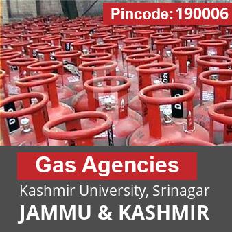 Pincode 190006 Gas Agencies Kashmir University, Srinagar, JAMMU & KASHMIR