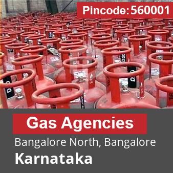 Pincode 560001 Gas Agencies Bangalore North, Bangalore, Karnataka