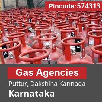 Pincode 574313 Gas Agencies Puttur, Dakshina Kannada, Karnataka