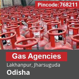 Pincode 768211 Gas Agencies Lakhanpur, Jharsuguda, Odisha