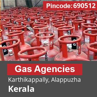 Pincode 690512 Gas Agencies Karthikappally, Alappuzha, Kerala