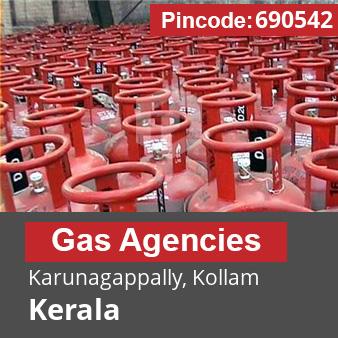 Pincode 690542 Gas Agencies Karunagappally, Kollam, Kerala