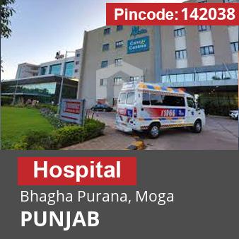 Pincode 142038 Hospital Bhagha Purana, Moga, PUNJAB