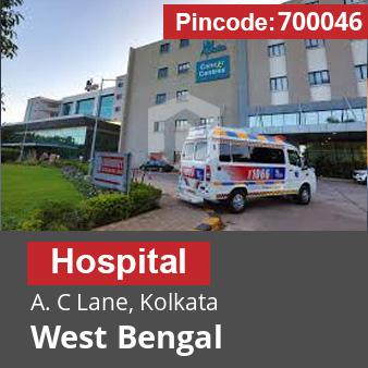 Pincode 700046 Hospital A. C Lane, Kolkata, West Bengal