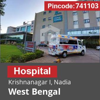 Pincode 741103 Hospital Krishnanagar I, Nadia, West Bengal