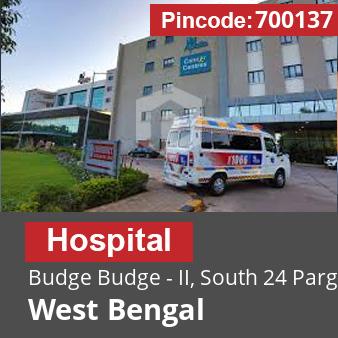 Pincode 700137 Hospital Budge Budge - II, South 24 Parganas, West Bengal