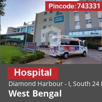 Pincode 743331 Hospital Diamond Harbour - I, South 24 Parganas, West Bengal